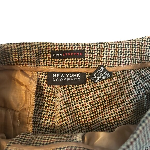 Vintage New York & Company Dark Academia Preppy Brown Trousers 2 - Picture 4 of 8